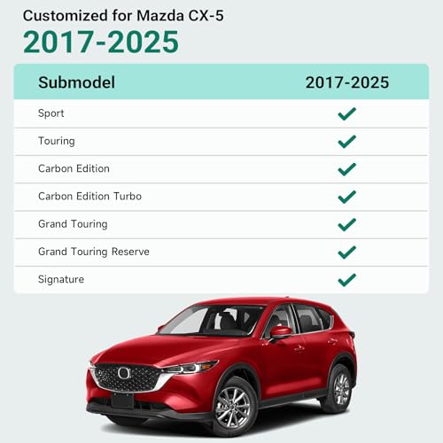 Cargador inalámbrico de coche para Mazda CX-5 2017-2025 consola central 3