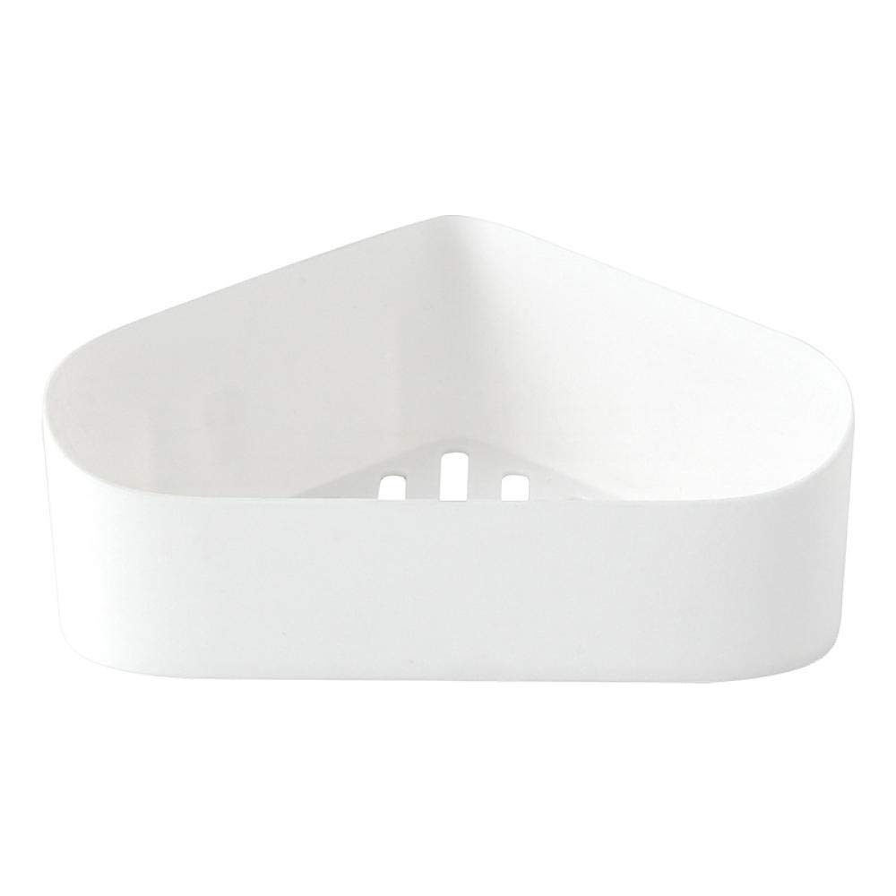 Panier salle de bain angle fixé au mur pour une douche ordonnée et relaxante