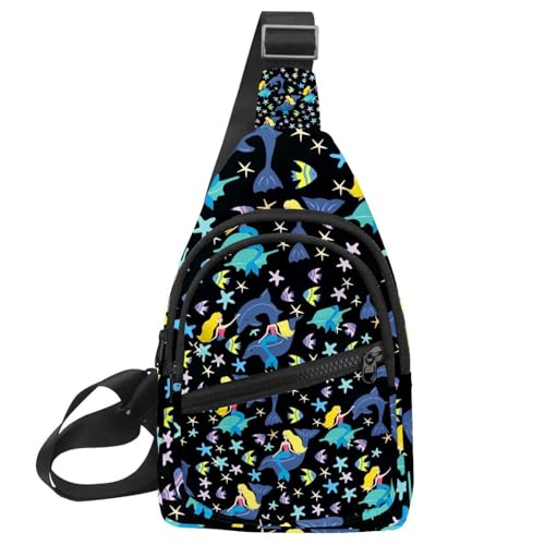 Sac à dos poitrine bleu Omelette, idéal pour les sorties urbaines
