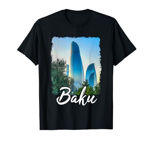 Baku Azerbaijan Flame Towers T-Shirt