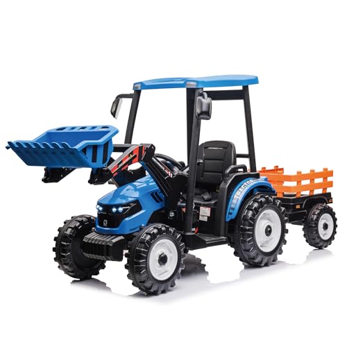 24V Kids Ride On Tractor with Remote Control