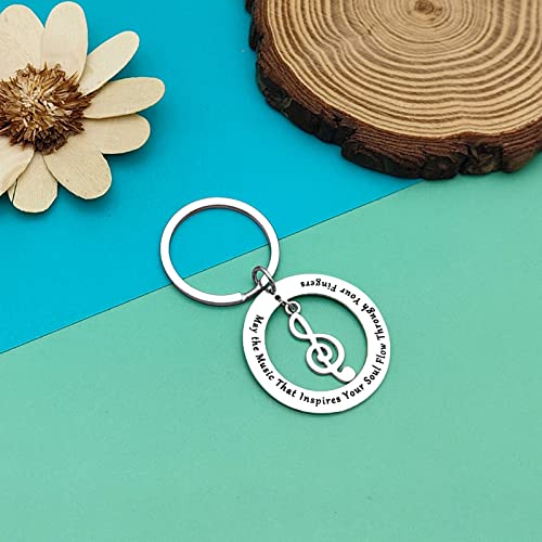 Inspirational Music Gifts Guitar Pick Keychain Music Lover Gift Appreciation Gifts For Music Teacher Student Musicians Jewelry Guitar Players Encouragement Gits Graduation Christmas Birthday Gifts #TOP2