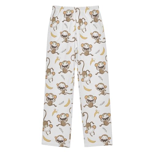 ZZKKO Funny Monkeys Bananas Boys Pants for Kids Jogger Pants with Pockets S-XL