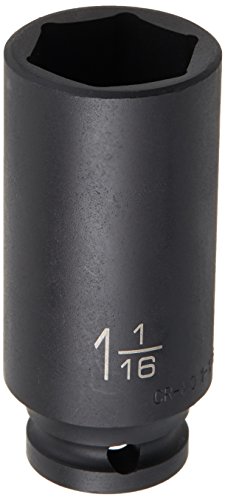 DEWALT 1/2" Drive Socket Deep Impact 6 PT 1 1/16