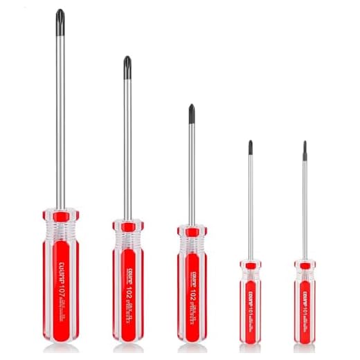 Fixinus Y Tip Screwdriver Set, Magnetic Tri Point Tip Screwdriver Bits Y00(2.0mm) Y0(3.0mm) Y1(4.0mm) Y2(5.0mm) Y3(6.0mm) Y Screwdriver Repair Tool, 5 Pieces