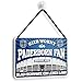 Hier wohnt ein Paderborn Fan Blechschild 18x12 cm Hängeschild für Fußballbegeisterte Deko Artikel Geschenkidee Fanartikel Türschild