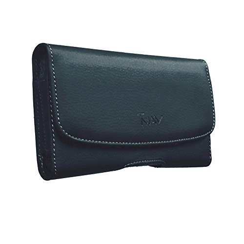 [TMAN] TM XL Size Leather Holster Carry Pouch case for HTC Desire 526 (fits The Phone with Otter Box/Dual Layer Hybrid Case)