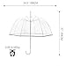 Kung Fu Smith Bubble Clear Umbrella for Weddings, Bulk Large Adult Transparent Umbrella Windproof Dome Rain Bubble Umbrella