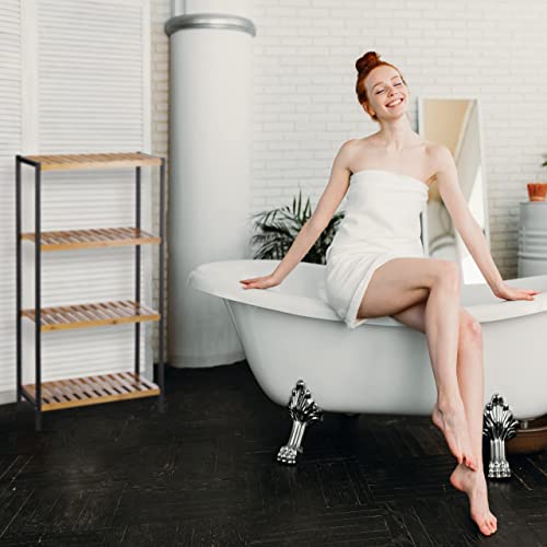 Relaxdays Scaffale Bagno Bambù, Mobile per Cucina