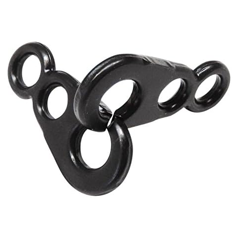 Brummel Hooks - Sister Clips Stainless Steel for 1/8 inch to 1/4 inch Cord. (Blackened Stainless Steel, 5 Pair Pack) Cover