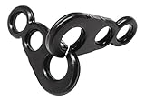  Brummel ganchos – hermana acero inoxidable Clips para 1/8 A 1/4 pulgadas, con cable., Blackened Stainless Steel