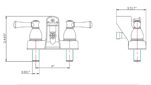 Dura Faucet Df-Sa110L-Sn Rv Tub & Shower Faucet Valve Diverter With Hot/Cold Handles (Brushed Satin Nickel) #TOP6
