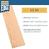 The Hardwood Edge Red Oak Planks - 2-Pack Unfinished Oak Craft Wood - 1/4’’ (6mm) 100% Pure Hardwood - Laser Engraving Blanks - Red Oak Wood Planks for Crafts and Gifts #2