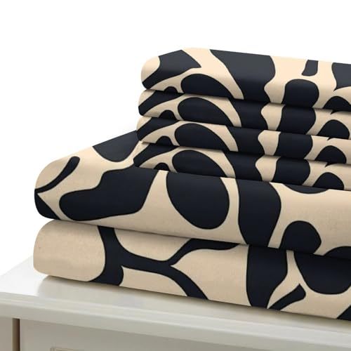 Housse de couette microfibre 200x200 cm effet 3D croquis floral - 7
