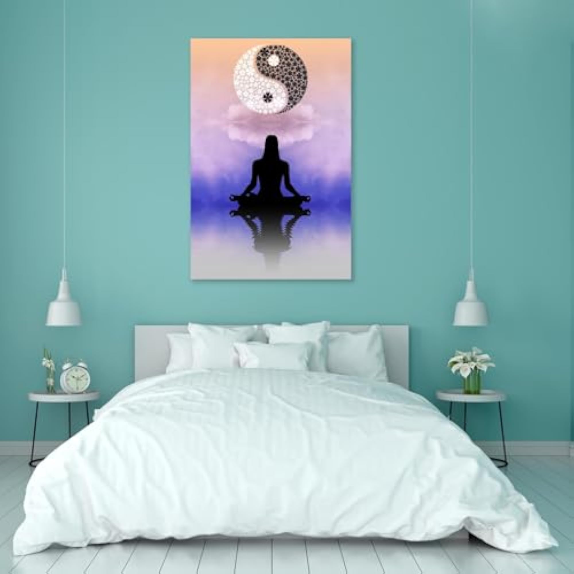 Yin Yang Peel & Stick Vinyl Wall Sticker