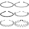 6 Stks Multi Stijl Metalen Hoofdbanden, Haarbanden voor Mannen Vrouwen, Antislip Lente Wave Mode Haarband Haar Styling…