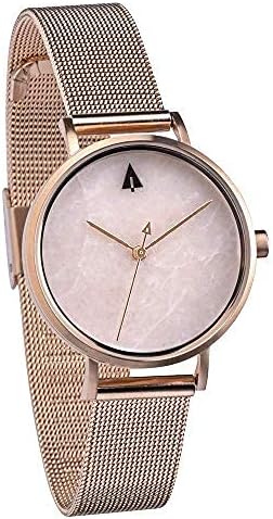 Treehut Women's Watches, Solstice Grey Blue Marble, Japanese Quartz Movement, Señoras Stylish Exotic Wrist Chicas Watch with Adjustable Stainless Steel Strap and Buckle, Relojes para Mujeres