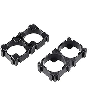 DollaTek 20Pcs 1×2 Cell Spacer stralende schaal houder voor 18650 batterij