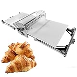 ExoticaBlend Elektrische Faltbare Teigausrollmaschine, Tischgerät zum Falten von Blätterteig mit Ausrollbrett (1,8–3 cm) für Bäckereien