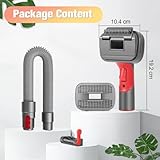 MoPei 2-in-1 Dog Hair Vacuum Brush for Grooming & Shedding Compatible with Dyson Gen5, V15, V12, V11, V10, V8, V7 – Removes Loose Hair, Dander, Undercoat & Tangles – Self-Cleaning Design - Image 8