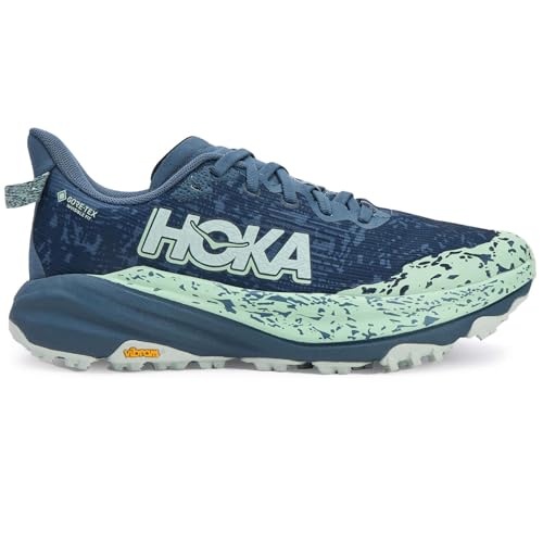Hoka Women's Speedgoat 6 GTX Thunder Cloud/Mint Fluorite 6.5 Medium