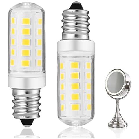 Yucclim Double-Sided Mirror LED Bulb Dimmable for Conair illuminations Makeup Mirror Double Sided Illuminated Mirror Fits Jerdon Makeup Mirror Replaces, 2PCS (Natural White) Cover