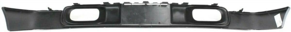 Air Dam Deflector Valance Front for Chevy for S10 1998-2004 Crew Cab Extended Plastic Textured with Fog Light Holes Without Tow Hook Bumper Cut-Outs GM1092164 15677162