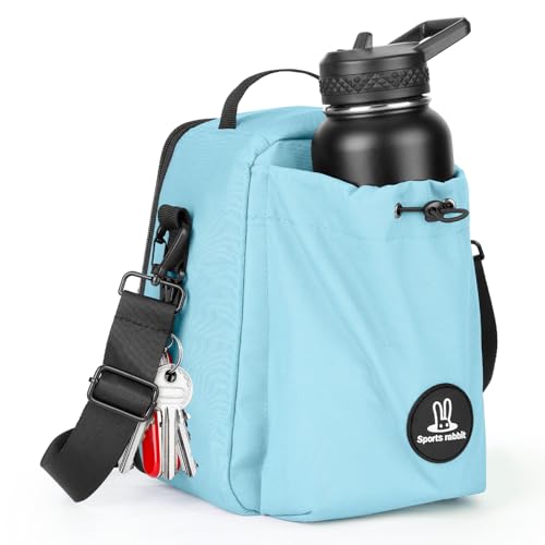 Sports rabbit Insulated Lunch Bag for Men & Women – Leakproof Cooler Tote for Containers & Water Bottles – Water-Resistant Wax-Coated Oxford Fabric – Perfect for Work, Travel, Picnics (Mint Green)