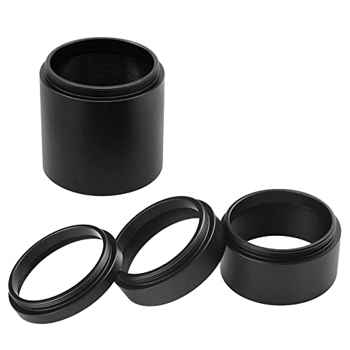 Astromania Astronomical T2-Extension Tube Kit For Cameras And Eyepieces - Length 5Mm 10Mm 20Mm 40Mm - M42X0.75 On Both Sides #TOP7