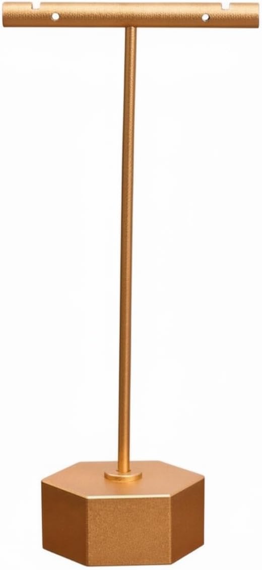 Compact Earring Display Stand | Freestanding, Stable, Earring Stand with Hexagonal Base, for Vanity, Dresser