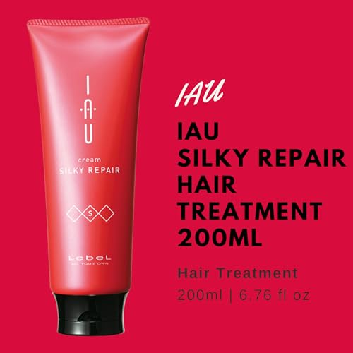 Lebel IAU Cleansing Relaxment Hair Shampoo 200ml & Lebel IAU Silky Repair Hair Treatment 200ml Set (Green Tea Set) - Image 3