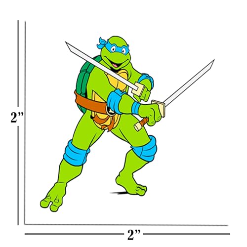 Teenage Mutant Ninja Turtles Tattoos Party Favors Bundle ~ 70+ Perforated Individual 2" x 2" TMNT Temporary Tattoos for Kids Boys Girls (Ninja Turtles Party Supplies MADE IN USA)