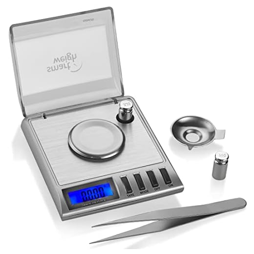Smart Weigh GEM20-20g x 0.001 Grams, High Precision Digital Milligram Jewelry Scale, Reloading, Jewelry and Gems Scale, Calibration Weights and Tweezers Included