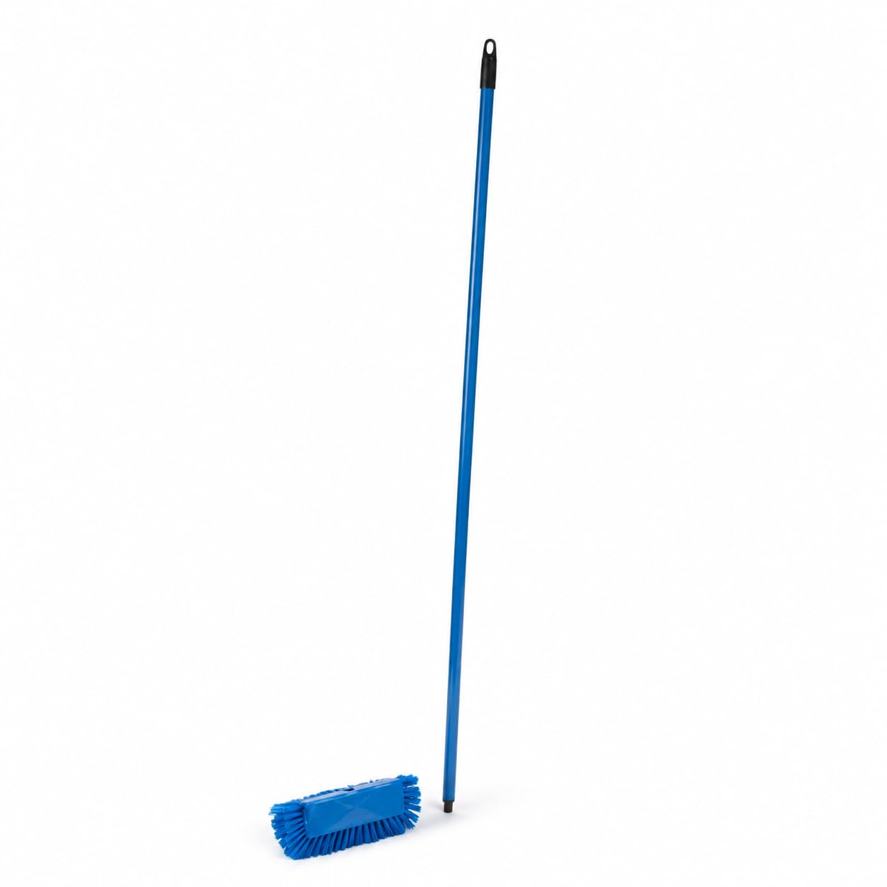 Bi-Level Floor and Wall Scrub Brush by Glownary – Plastic, Blue, Model 14bl-60