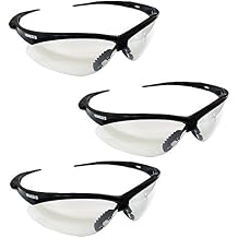 3000355 Clr Af W/Blk Fr.Nemesis Safety Glasses W/Lanyard