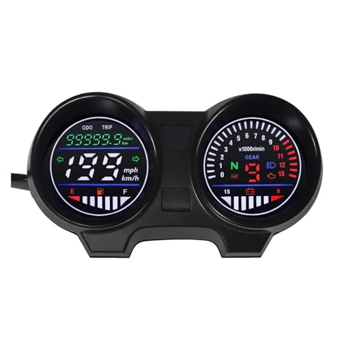Car Speedometer Guage for Motorcycle Digital Dashboard RPM Meter with Fuel Level for Titan 150 for Hon&da Speeds Odometer