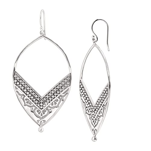 Silpada 'Ornate' Open Drop Earrings in Sterling Silver