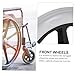 NOLITOY Heavy Duty Wheelchair Front Wheels Replacement Casters Rollers Non-Slip Wear-Resistant for Wheelchairs Walkers Medical Vehicles