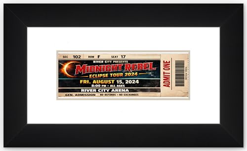 Ticket Stub Display Frame for Concert Memories