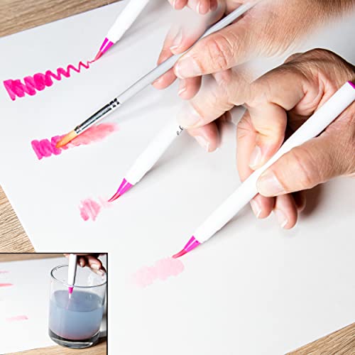 Image of Hello, Artist! Watercolor Brush Markers, 20 Pieces, Flexible Brush Tips, Non-Toxic and Acid-Free