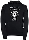 Despacho Rápido College of Winterhold Alumni Hombre Unisexo Hombre Mujer Sudadera con Capucha Jersey Pullover Negro Tamaño XL Men\'s Women\'s Hoodie Black T-Shirt X-Large Size XL
