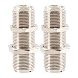 Gorise 2 Stück Schottverbinder UHF-Buchse Auf UHF-Buchse HF-Koax-Adapter PL259 Koaxialkoppler Radio-Amateurfunk-Adapter 4,5 Cm