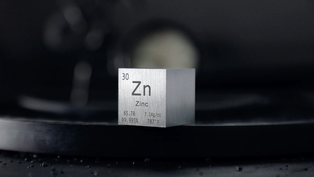 Image of Cube Density Cubes High Density Element for Element Collections Lab Experiment Material Heavy Small Objects Experience(1 Inch,Zinc)