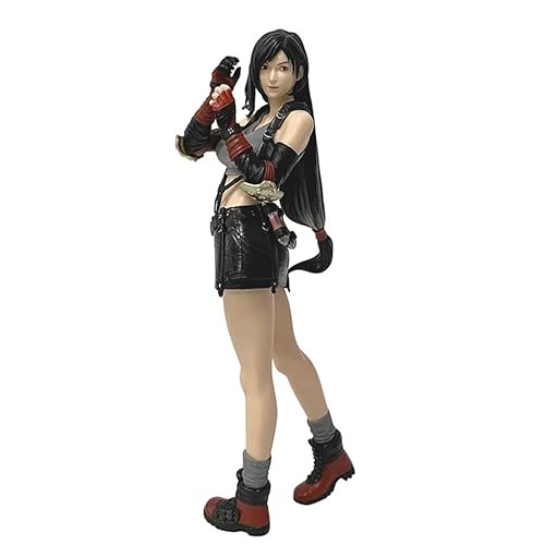Figurines Anime FF7 - 20 cm Sephiroth, Cloud Strife &amp; Tifa Lockhart Statues rares en PVC pour les fans de Final Fantasy VII Anime Gaming Fans, cadeaux et collectionneurs (Tifa Lockhard 20 cm)