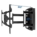 Mount-It! Recessed TV Wall Mount, Articulating Full Motion in-Wall TV Bracket for Flush Installation, 27 Inch Extended Arm Fits Screen Sizes 32, 37, 40, 42, 47, 50, 55, 60, 65, 70 inch, Up to 175 lbs