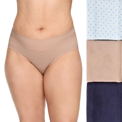 Image of Warner's Women's No Pinching No Problems Dig-free Mid-waist 3-pack Hipster Ru4403p