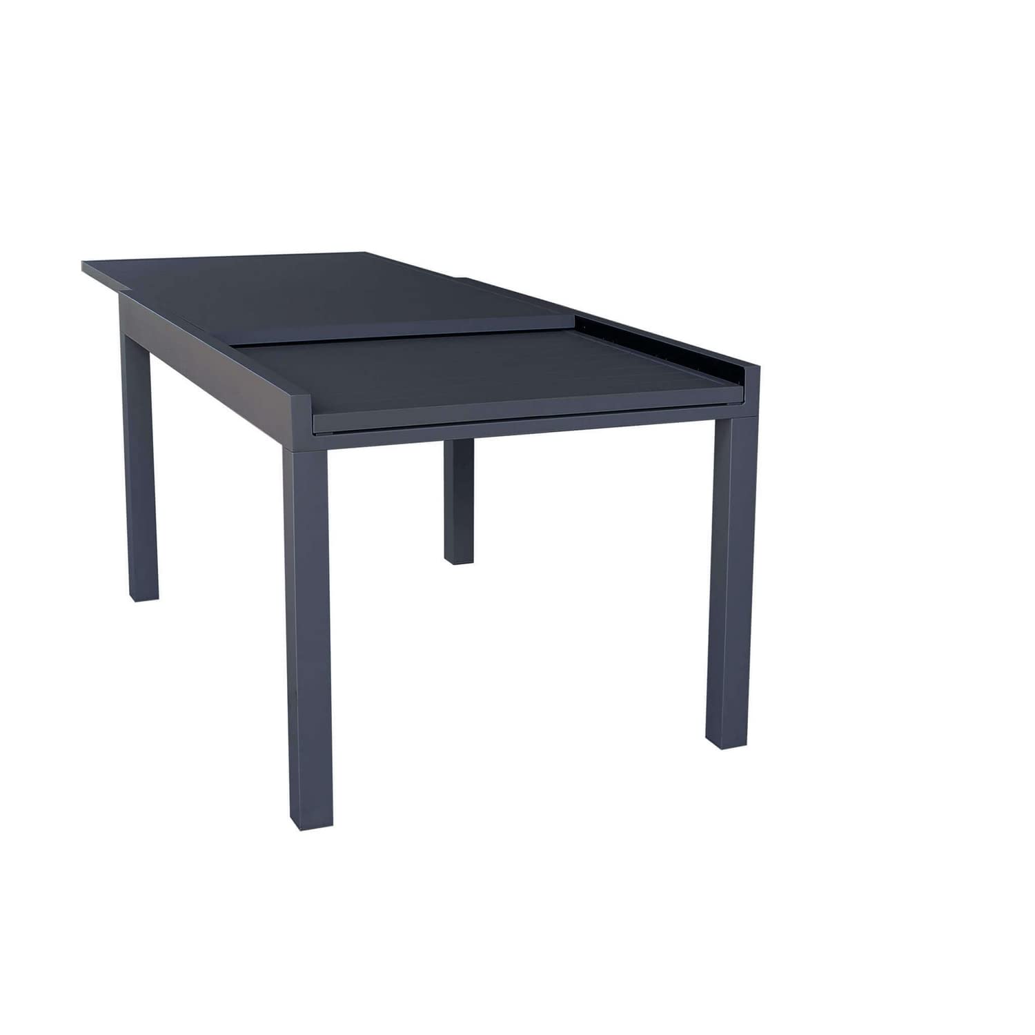 Cosma Tavolo per arredo esterno giardino allungabile con struttura e piano in alluminio 135/270x90x75h cm colore Antracite mod. Hawaii
