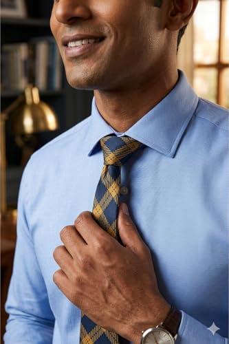 Image of The Tie Hub Premium Virtual Geometric Silk Necktie for Men