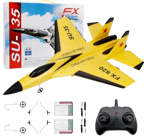 Eayaele SU-35 RC Plane, 2CH Remote Control Airplane, Hobby RC Glider, Ready & Easy to Fly for...