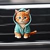 Cute Cat Car Air Fresheners Vent Clip 2.36 Inch | Cat Solid Car Aromatherapy Diffuser | Automobile Vent Accessories | Cute Cat-Shaped Decorations for Offices, Bedrooms #4